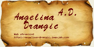 Angelina Drangić vizit kartica